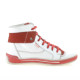 Women boots 258 white+red