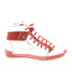 Women boots 258 white+red