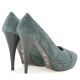 Women stylish, elegant shoes 1082 gray antilopa