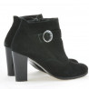 Women boots 1123 black+black antilopa