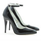 Women stylish, elegant shoes 1247 patent black