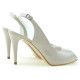 Women sandals 1250 patent beige pearl