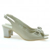 Women sandals 1251 patent beige 
