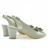 Women sandals 1251 patent beige 