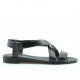 Women sandals 5010 patent black