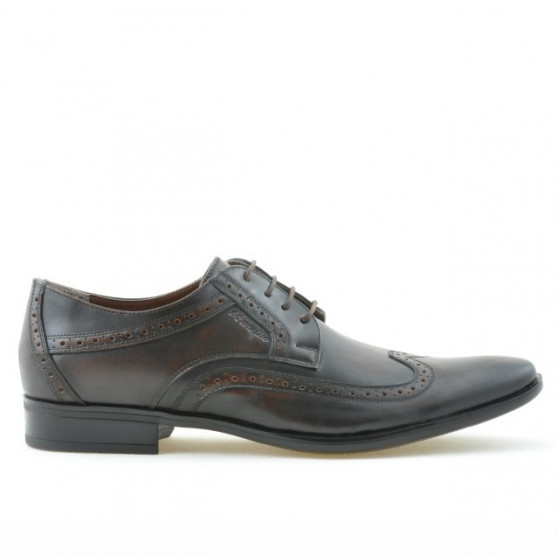 Men stylish, elegant shoes 797 a brown