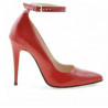Women stylish, elegant shoes 1247 patent red
