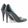 Women stylish, elegant shoes 1246 patent black satinat