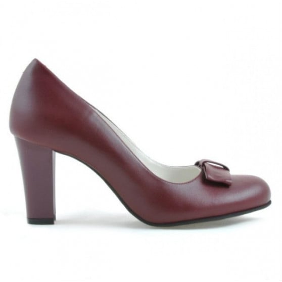 Women stylish, elegant shoes 1245 grena