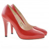 Pantofi eleganti dama 1233 lac rosu satinat
