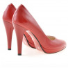 Pantofi eleganti dama 1233 lac rosu satinat