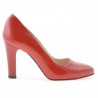 Pantofi eleganti dama 1243 lac rosu satinat