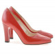 Pantofi eleganti dama 1243 lac rosu satinat