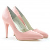 Women stylish, elegant shoes 1244 patent pink