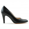Pantofi eleganti dama 1234 lac negru satinat