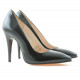 Pantofi eleganti dama 1241 lac negru satinat