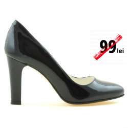 Women stylish, elegant shoes 1243 patent black