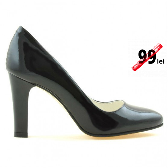 Pantofi eleganti dama 1243 lac negru