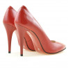 Pantofi eleganti dama 1241 lac rosu satinat