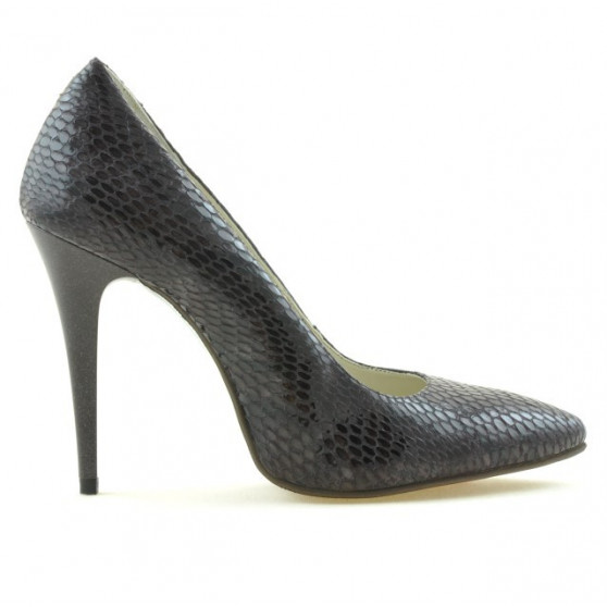 Women stylish, elegant shoes 1241 croco purple
