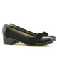 Pantofi casual / eleganti dama 650 lac negru combinat