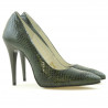 Pantofi eleganti dama 1241 croco verde