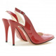 Women sandals 1235 patent red